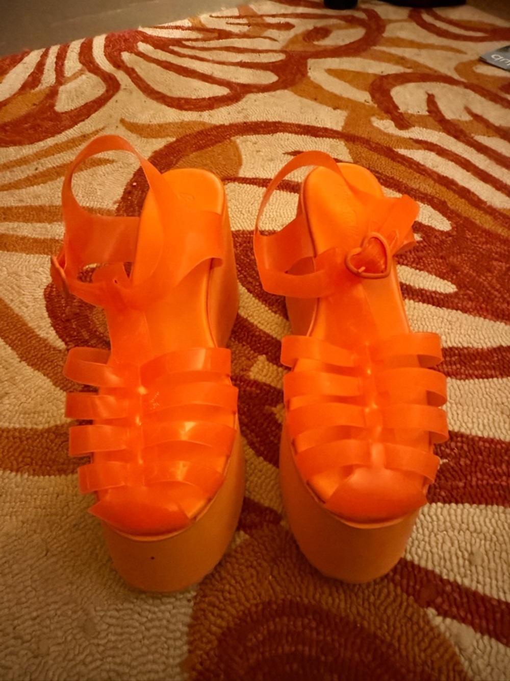 Dolls Kills Sugar Thrillz Mango Sugar Rush Jelly Sandals